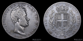 Savoy. Carlo Alberto. 5 Lire 1840 P. KM130.2