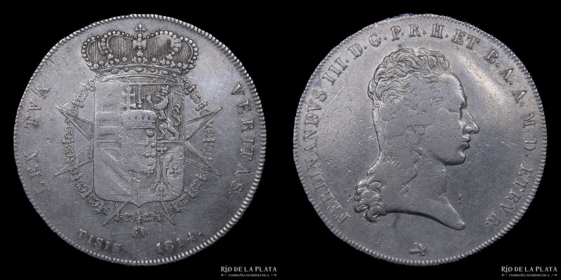 Italian States. Toscana (Grand Duchy) Ferdinando III di Lorena (1814-1824) 1 Fra...