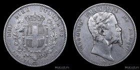Toscana. V. Emmanuele II. 2 Lire 1860. KM12
