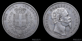 Toscana. V. Emmanuele II. 1 Lira 1860. KM9