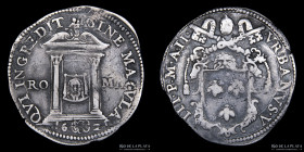 Papal States. Urban VIII. 1 Testone 1625 Rome