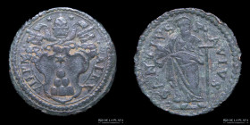 Papal States. Alexander VII. 1 Quattrino 1655. KM13