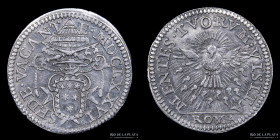 Papal States. Sede Vacante. 1/2 Grosso 1676. Mun 5