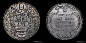 Papal States. Innocent XI. 1 Testone 1685. Mun 103