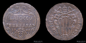 Papal States. Benedict XIV. 1 Baiocco 1745. Ferrara. KM138