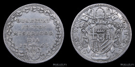 Papal States. Clement XIII. 1 Giulio 1763. Mun 20