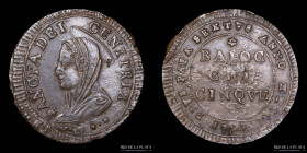 Papal States. Pius VI. 5 Baiocchi 1797. KM1245