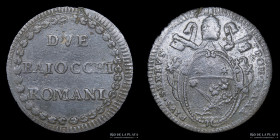 Papal States. Pius VI. 2 Baiocchi 1775-97. KM1226