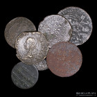 Papal States. Pius VI. Coppers 1796 to 1797 Lot of 7.