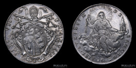 Papal States. Pius VII. 1 Scudo 1818 XVIIIB. KM1275