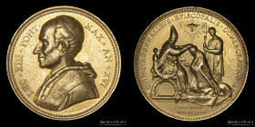 Papal States. Leo XIII. 1893. 15th Anniversary of consecration. Gold