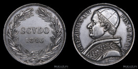 Papal States. Gregorio XVI. Scudo 1846 R. KM1324