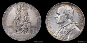 Papal States. Pius XI. 10 Lire Jubilee 1933. KM18