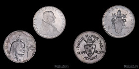 Papal States. Paul VI. 500 Lire (lot x2) KM83.1-KM131