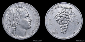 Italy. Republic. 5 Lire 1946 Scarce date. KM89