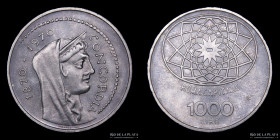 Italy. Republic. 1000 lire 1970. KM101