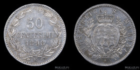 San Marino. 50 Centesimi 1898. KM3
