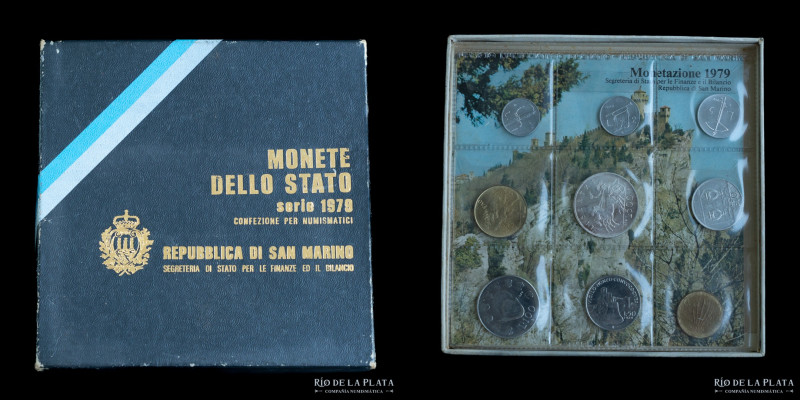 San Marino. 2 Mint Sets. 1979 y 1981 Sold as is, no return
Estimate: USD 15-30