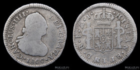 Santiago. Carlos IV. 1/2 Real 1800 AJ. KM57