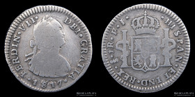 Santiago. Fernando VII. 1 Real 1817 FJ. KM67