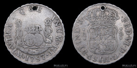 Lima. Fernando VI. 2 Reales 1757/6. KM53