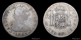 Lima. Carlos III. 2 Reales 1783 MJ. KM76