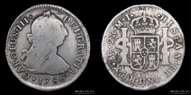 Lima. Carlos III. 2 Reales 1786 MI. KM76