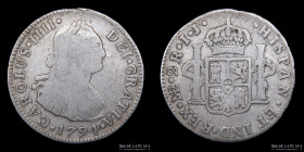 Lima. Carlos IV. 2 Reales 1794 IJ. KM95
