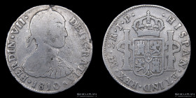 Lima. Fernando VII. 2 Reales 1810 JP. KM104.2