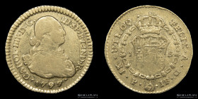 Popayan. Carlos IV. 1 Escudo 1797 JF. KM56.1