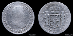 Mexico. Fernando VII. 1/2 Real 1815 JJ. KM 74