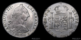 Potosi. Carlos III. 8 Reales 1784 PR. CJ 63.13