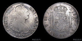 Potosi. Carlos IV. 8 Reales 1795 PP. CJ 76.7.2