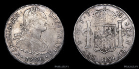 Potosi. Carlos IV. 8 Reales 1796 PP. CJ 76.8
