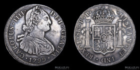Potosi. Carlos IV. 8 Reales 1799 PP. CJ 76.11