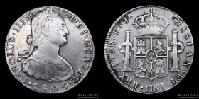 Potosi. Carlos IV. 8 Reales 1804 PJ. CJ 76.16