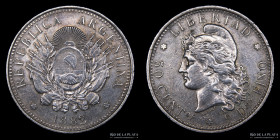 Argentina. 50 Centavos 1882. Medio Patacon. CJ 16
