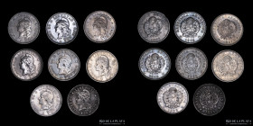 Argentina. 20 Centavos 1882 y 1883. Lote x8. A clasificar
