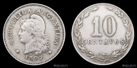 Argentina. 10 Centavos 1897. CJ 91