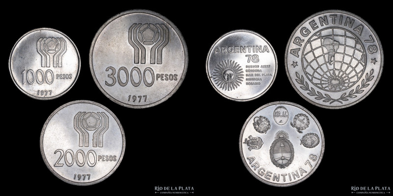 Argentina. 1977. Mundial 78. Lote x 3. Plata.900. (aUNC)
Estimate: USD 35-70
