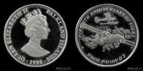 Malvinas (Ocup. Britanica) 2 Pounds 1998. KM61