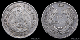 Chile. 1 Decimo 1878. KM 136.2