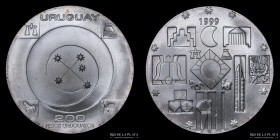 Uruguay. 200 pesos uruguayos 1999. Millenium. KM115