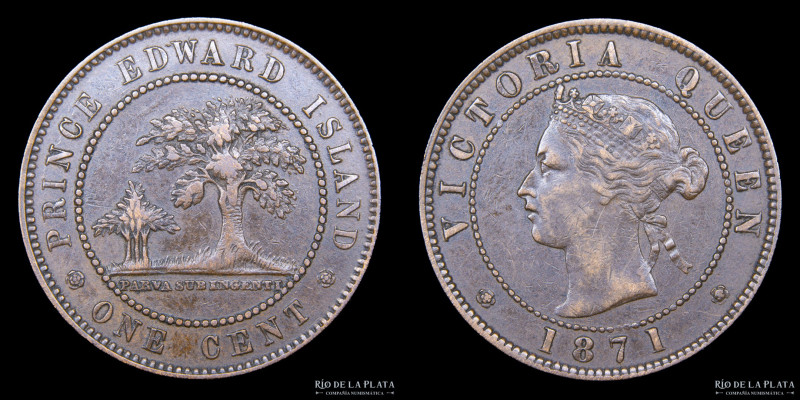 Canadá. Edward Island. 1 Cent 1871. CU; 25.4mm; 5.70g. KM4 (VF)
Estimate: USD 2...