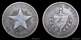 Cuba. 20 Centavos 1932. KM13.2
