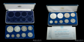 Jamaica. 1977. Mint Proof Set. 9 Monedas