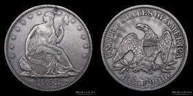 USA. Half Dollar 1853. Seated Liberty. KM A68