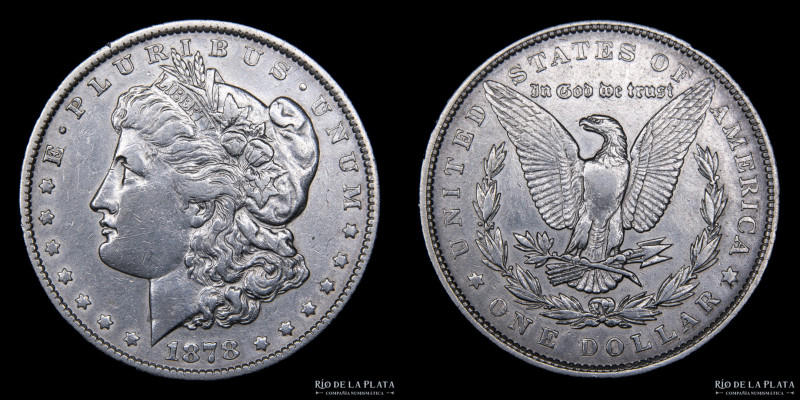 Estados Unidos. 1 Dollar "Morgan" 1878. AG.900, 38.1mm; 26.68g. KM 110 (XF)
Est...