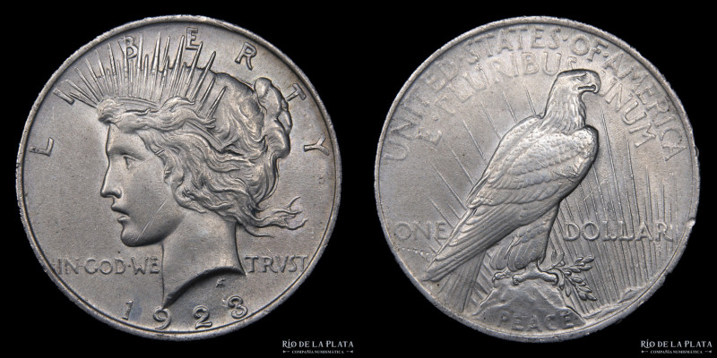 USA. 1 Dollar "Peace" 1923. AG.900, 38.1mm; 26.75g. KM150 (AU)
Estimate: USD 30...