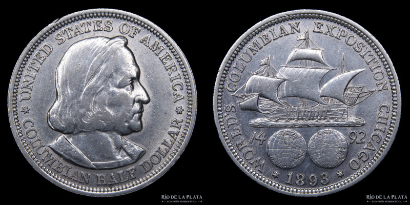 USA. Half Dollar 1893. Columbian Exposition. AG.900; 30mm; 12.54g. KM117 (VF)
E...